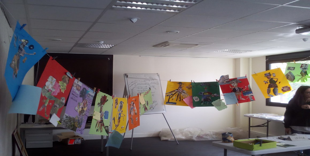 Figure 4: « Exquisite Corpses », group art therapy.