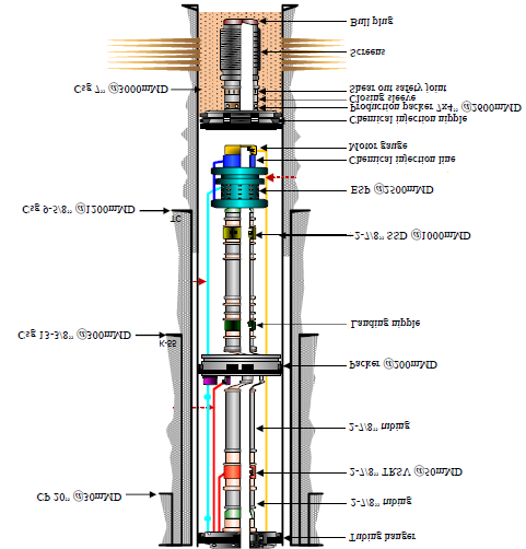Figure 1: Initial well schematic.