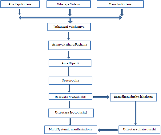 Figure 1: Flow chart of Samprapti Procedures.