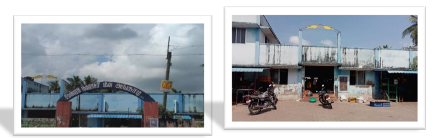 Figure 1: Chidambaram and Parangipettai fish market and its surrounding.
