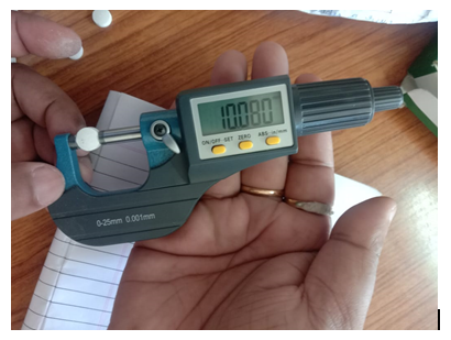 Figure 12: Diameter Test.
