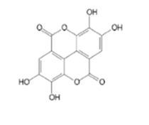 Figure 1: Ellagic Acid Structure [20].