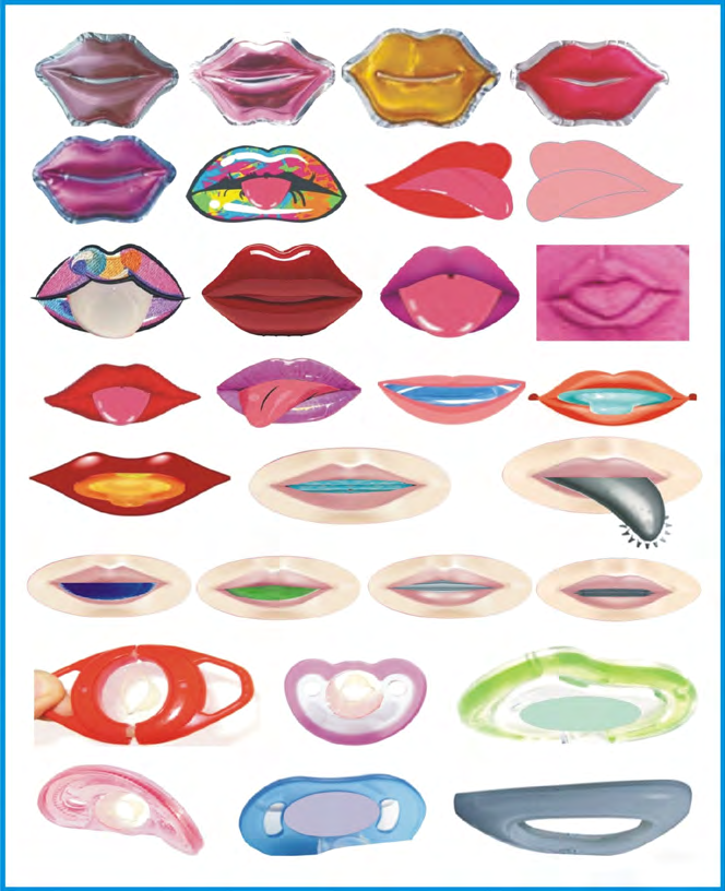 Figure 22: Depicts the different configurations of the proposed ultimate revolutionized new generation of tongue condoms with some showing the expected projection when in use (Courtesy Azuberths Research Complex Owerri, Nigeria).