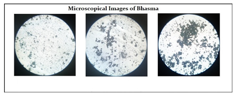 Figure 13: Microscopical images of prepared Bhasma.