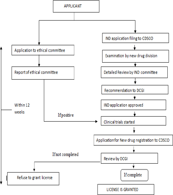 Figure 2: Drug approval process in INDIA.