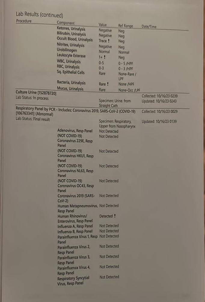 Figure 1: Pathology Test Results.