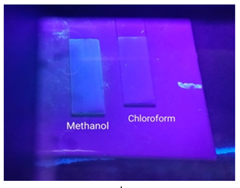 Figure 18: Ethyl alcohol+ammoniumhydroxide+water (8:0.4:1.4).