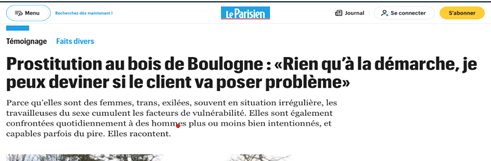 Figure 3: News in Le Parisien of March 18, 2022.