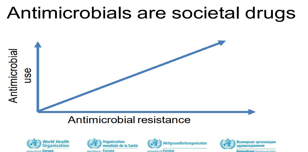 Figure 5: Linear graph showing increase in Antimicrobial resistance.