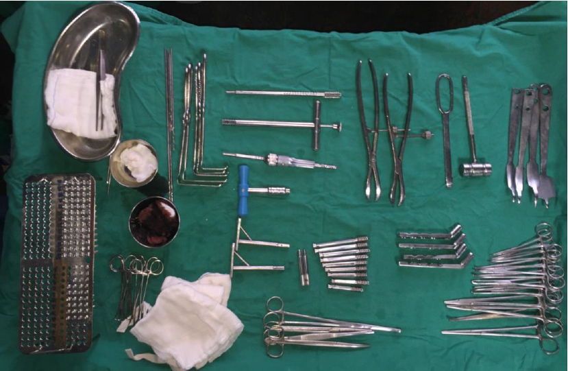 Figure 1: Instruments and Implants- Locking DHS.