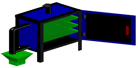 Figure 3: Front view of the incubator.