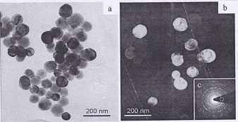 Figure 2: TEM image of hydrothermal deposited BaTiO3 Powdered nanoparticle.