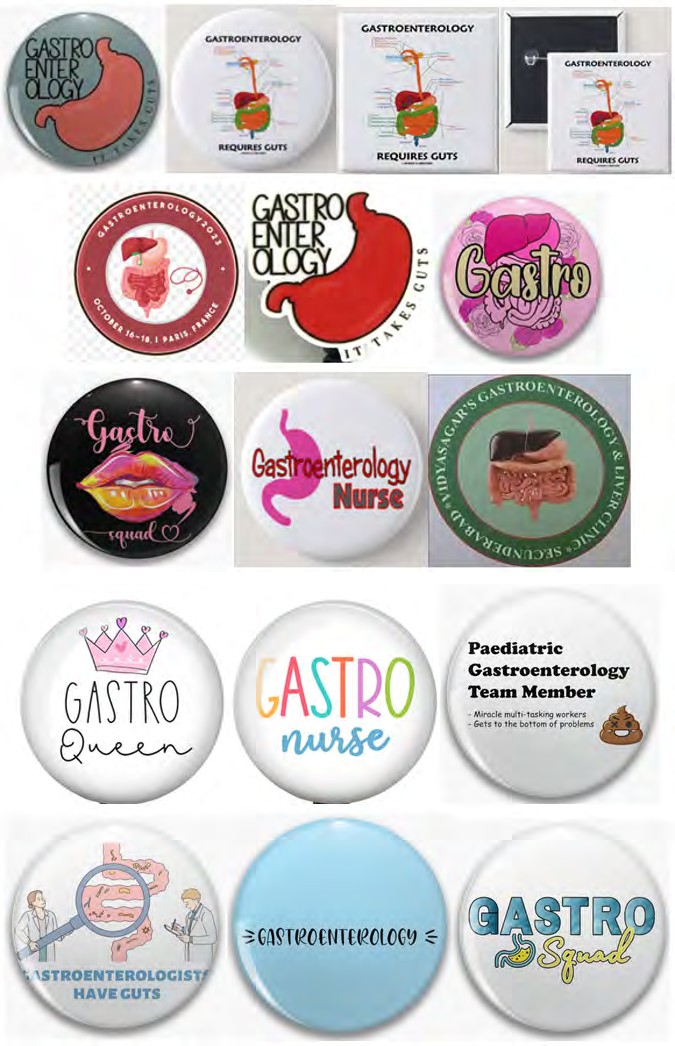Figure 1: A selection of thematic icons dedicated to gastroenterology.