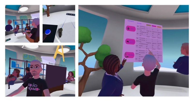 Figure 5: Teaching experience. The metaverse: Immersive Visualization and optimization of industrial processes (LAPIS Laboratory).