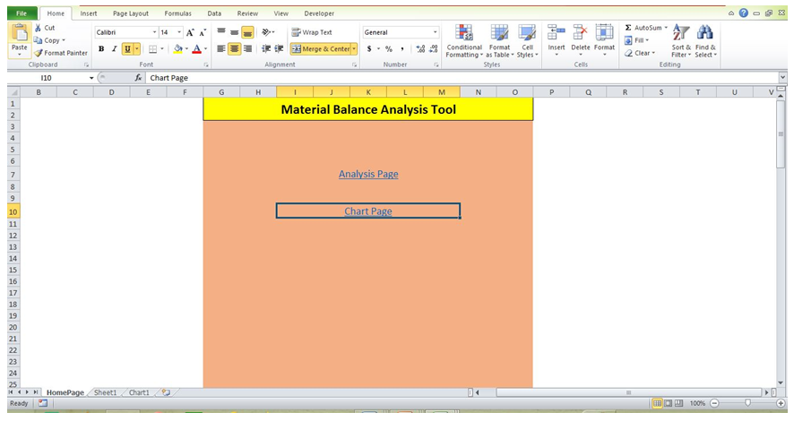 Figure 4: Microsoft Excel Visual Basic for Application Homepage.