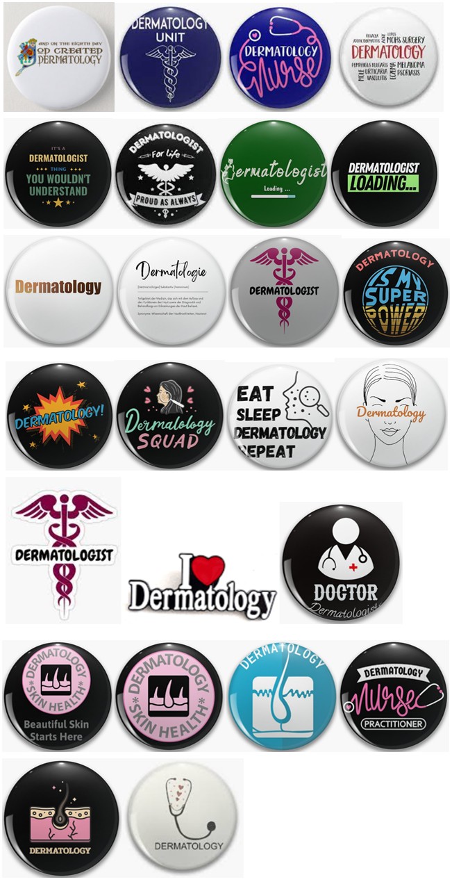 Figure 1: A selection of thematic icons dedicated to dermatology.