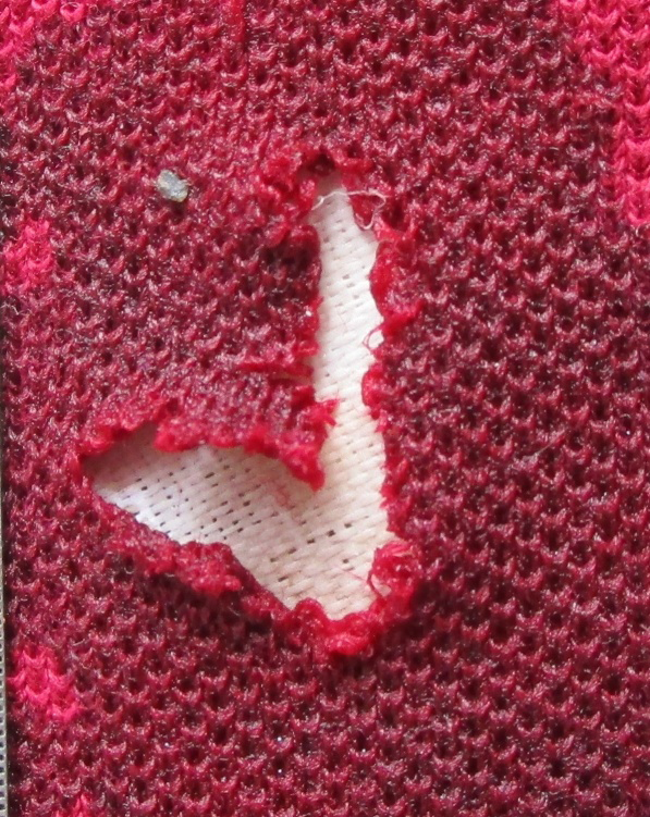 Figure 12: Tested Stabbing/Cut Mark (Ex-B).