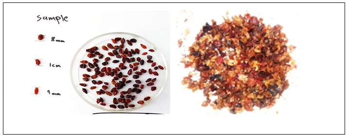 Figure 1: BBFs22 and its crushed form.