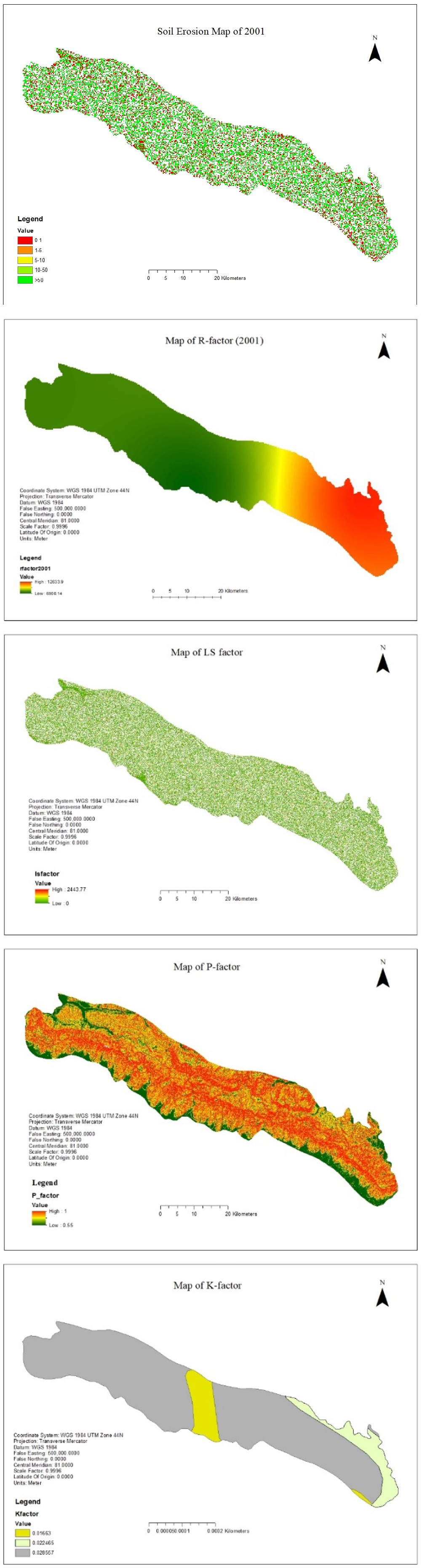 Figure 12: Soil Erosion Map of 2001.
