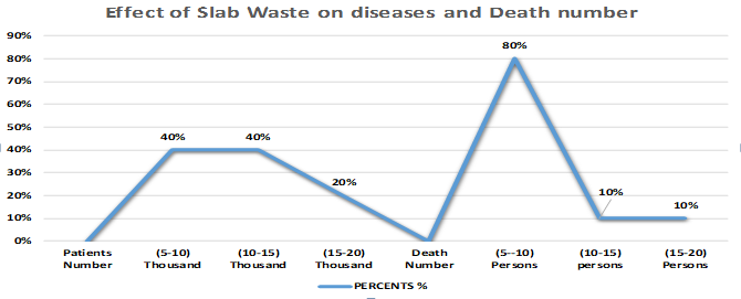 Figure 4: The percentage of patients and deaths per year in hospitals and primary care facilities in the vicinity of slaughter slabs.