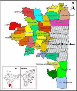 Figure 1: Karaikal Study Area Map.