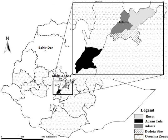 Figure 1: Map of the study area.