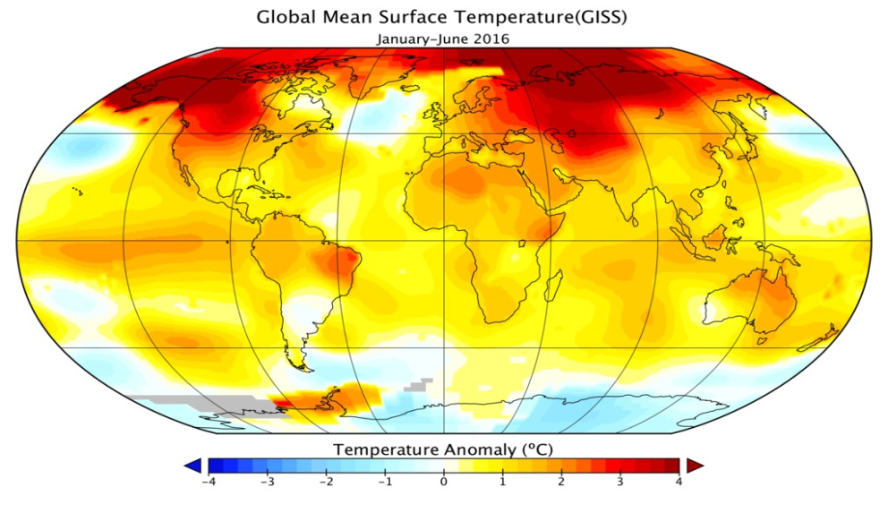 Figure 1: Global Temperature Anomaly [7].
