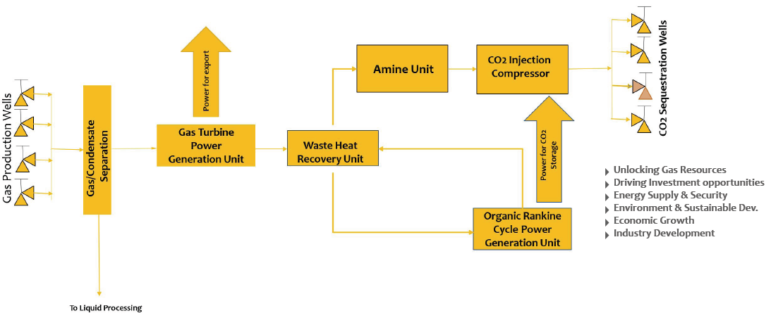Figure 6: Net Zero Gas Turbine Power Generation System.