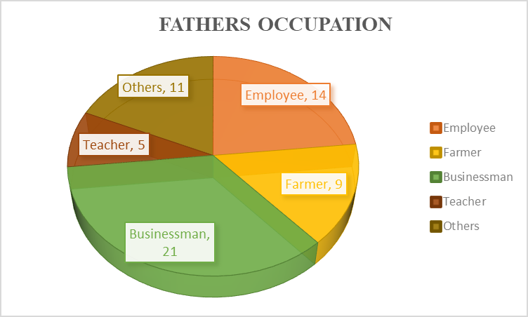 Figure 7: Distribution of respondents by Family members.