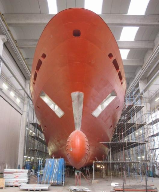 Figure 1: A 60-meter superyacht under construction.