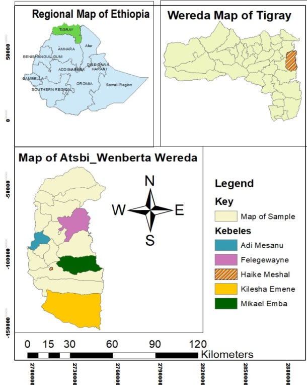 Figure 1: Map of Atsbi-Wemberta district.