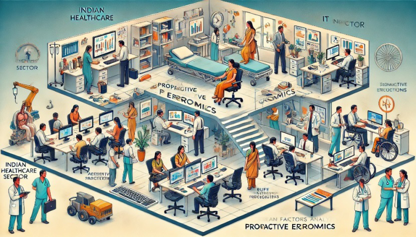 Figure 3: Indian market sectors and ergonomic design for enhancing Worker Well-being and Productivity.