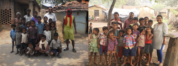 Figure 4: Excitement among the Village Children upon Interaction During Sample Collection.
