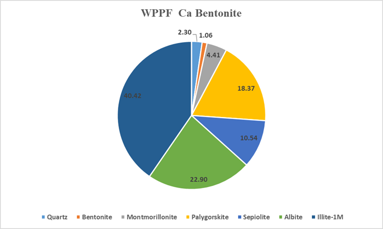 Figure 14: WPPF for Ca bentonite.