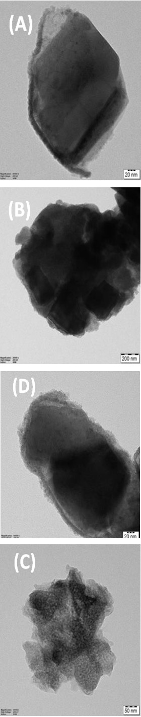 Figure 5: HRTEM images for doped (ZnO:Cu/ZnS) CSNPs.