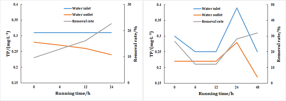 Figure 4: ** Changes in total phosphorus.