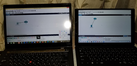 Figure 1: Geographically separated two virtual ICT laboratories.