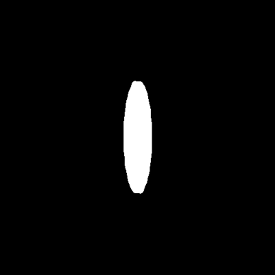 Figure 4: Example of image with objects with intersections with other objects as well as its spatial domain.