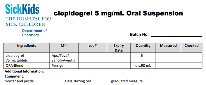Figure 8: From SickKids, Oral-Blend® is buffered to a slightly acidic pH (4.2) to help maintain preparation stability.