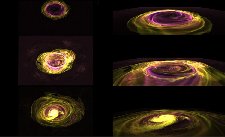 Figure 9: Represents the snapshot of X-ray bursts emitted from the plasma-envelope of neutron star.( Adopted from ref. Zingale, et al. ref. [16]; Credit: Universe Today).