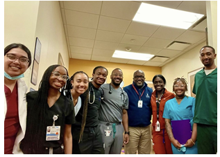 Figure 2: Medical students, Residents, and Attendings volunteer for the Free Orthopaedic Clinic at Howard University Hospital in Washington, DC.