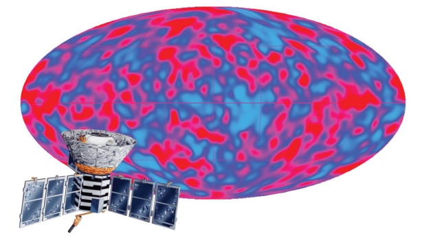 Figure 36: It was not until the launch of the Cosmic Background Explorer (COBE) spacecraft that astronomers could begin to see variations in the background, at levels of 1 part in 100,000 [Credit: NASA].