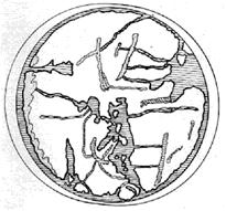Figure 13: These same characteristics are present in all medieval planispheres, which however present a progressing degree of stylization, leading eventually to the classical T – O maps.