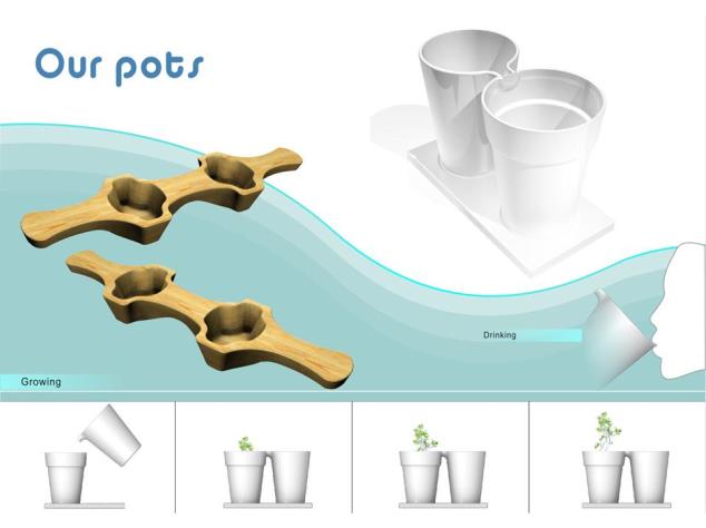 Figure 13: Our Pots designed from the “Linnak”.