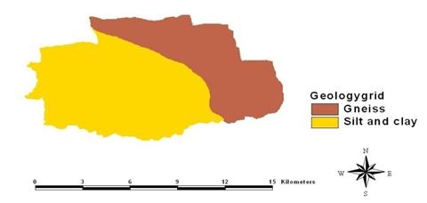 Figure 3: Geology Map of Coimbatore City. Geomorphology: Geomorphology is concerned with the structure, origin, and development of the topographical features of the earth's surface. Geomorphology maps help to identify the various geomorphic units and groundwater occurrence in each unit. The geomorphic units like deep pediment, moderate pediment, shallow pediment and dissected /undissected plateau were present.