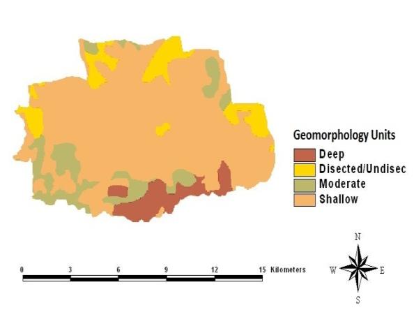 Figure 4: Geomorphology Map of Coimbatore City.