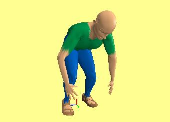Figure 11: Posture 2 for pushing the trolley.