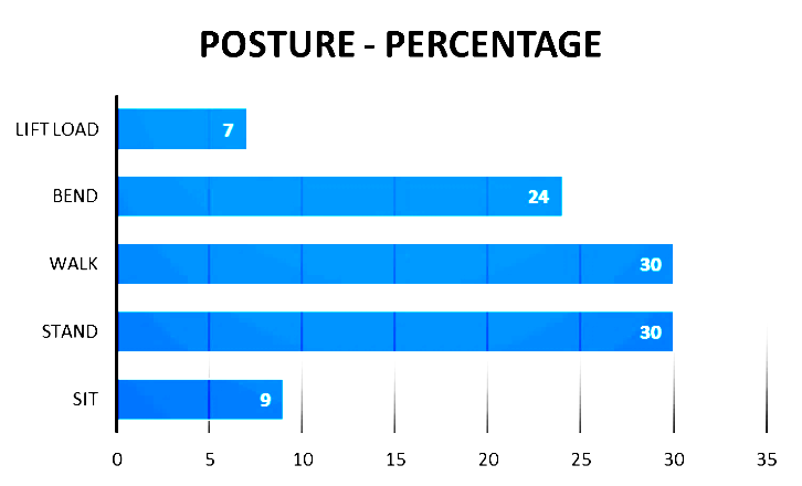 Figure 2: Distribution of Time in Different Postures.