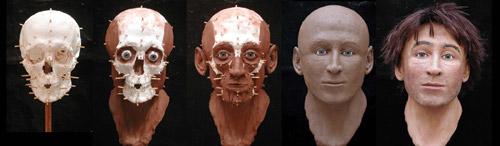 Figure 1: Three-dimensional Manual Facial Reconstruction. (Image courtesy of Caroline Wilkinson, University of Dundee, UK) [24].