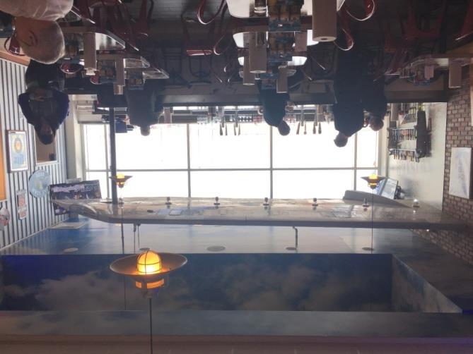 Figure 7: Bar and exterior windows with Low-e.
